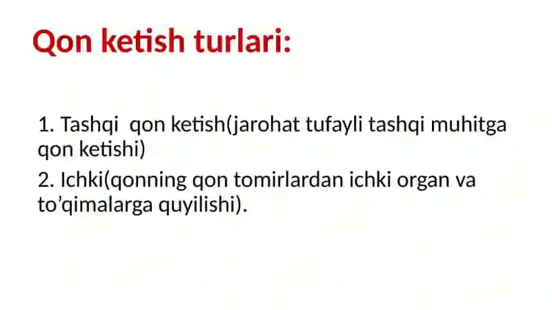 Arterial qonketish 3