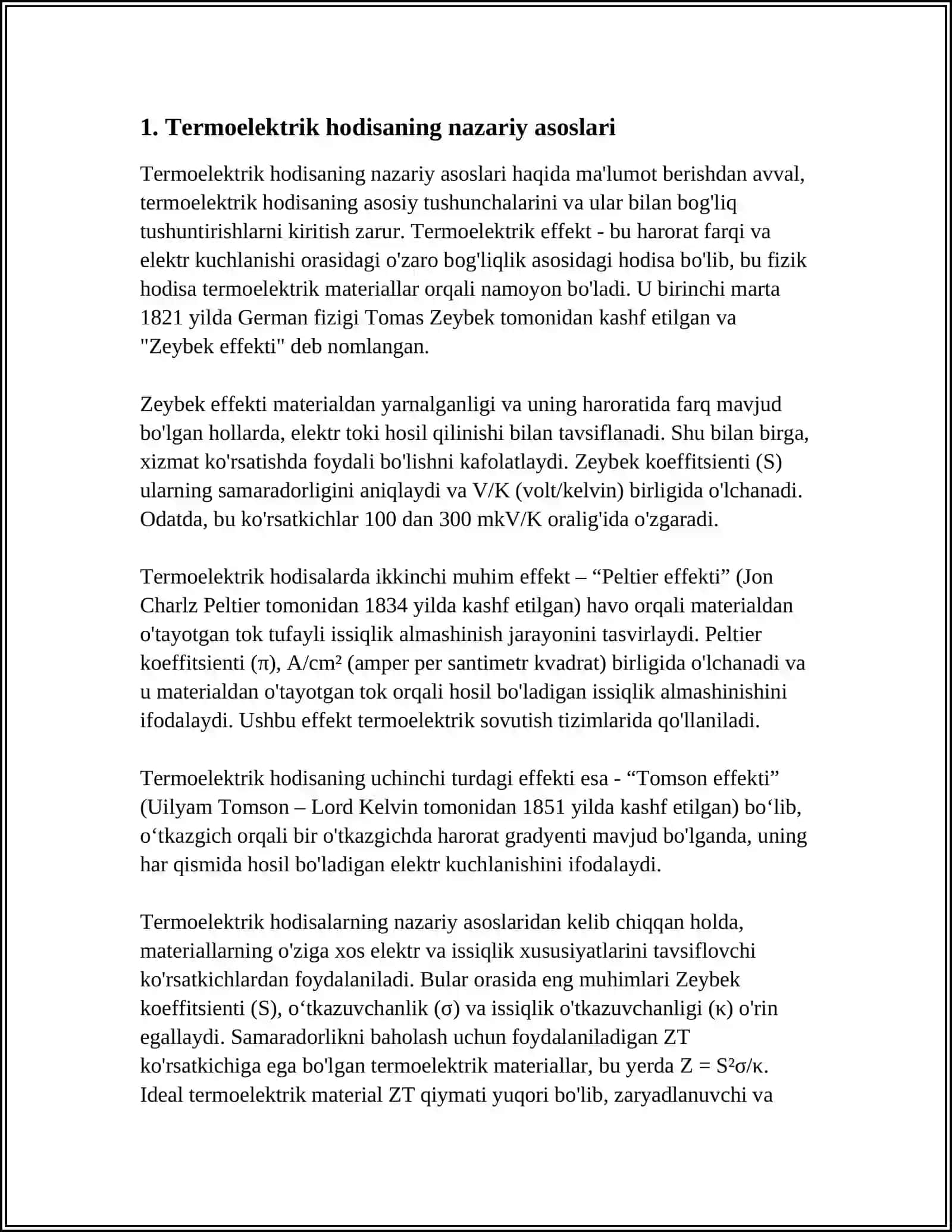 TERMOELEKTIRIK HODISALARI REJASI 3