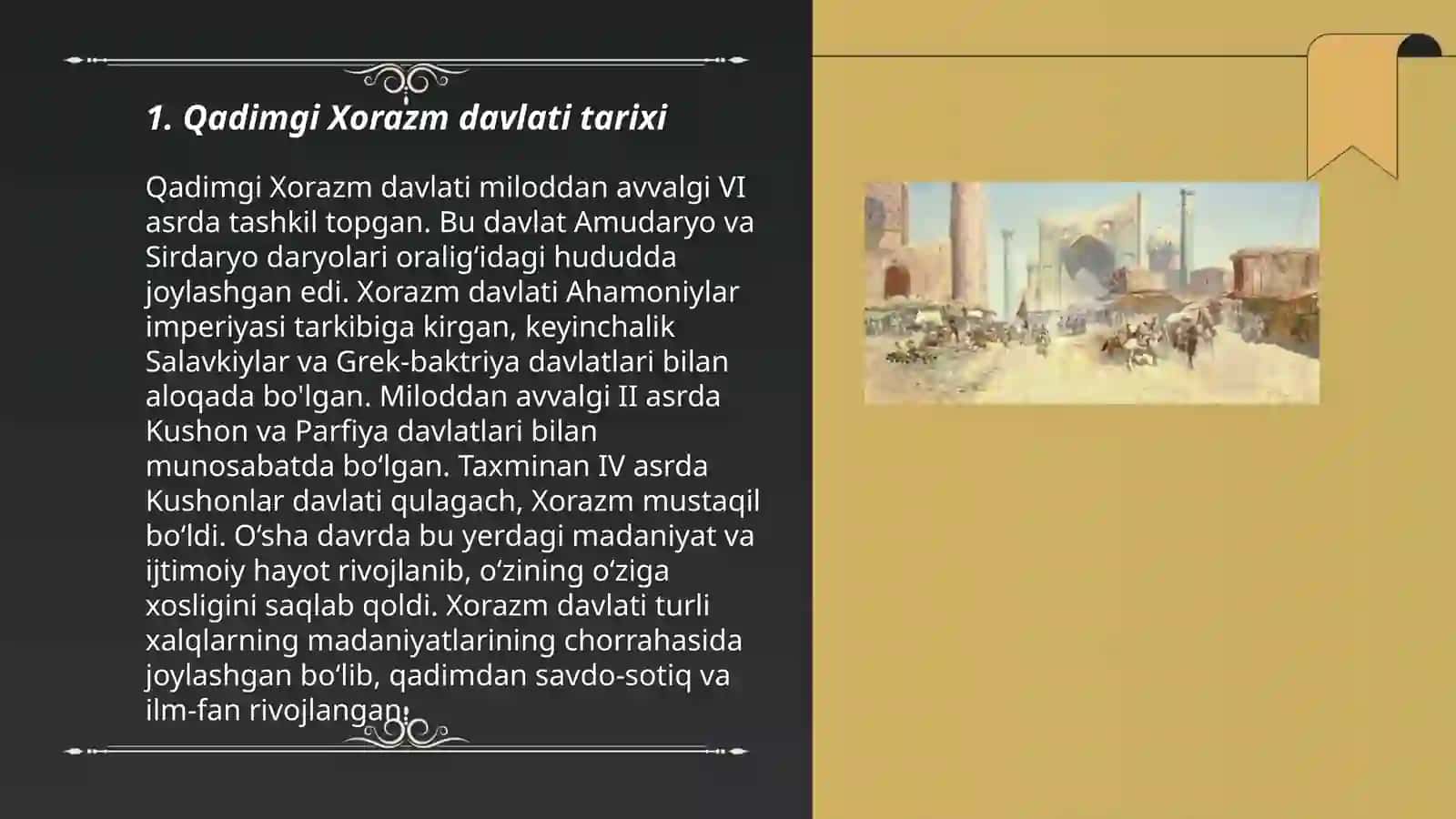 Qadimgi Xorazm davlati tarixi 3
