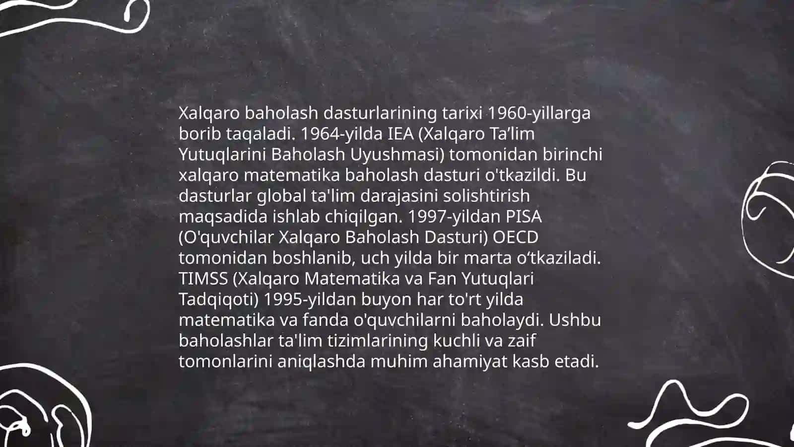 Xalqaro baholash dasturlari 3