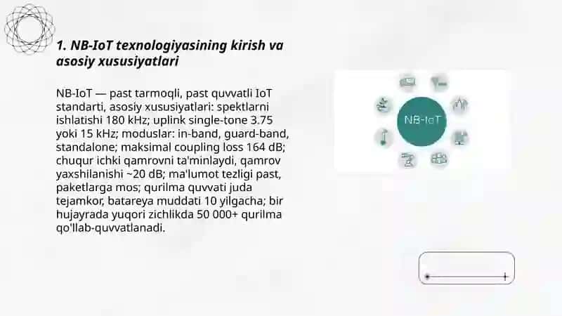 NB-IoT (Narrowband IoT) texnologiyasi 3