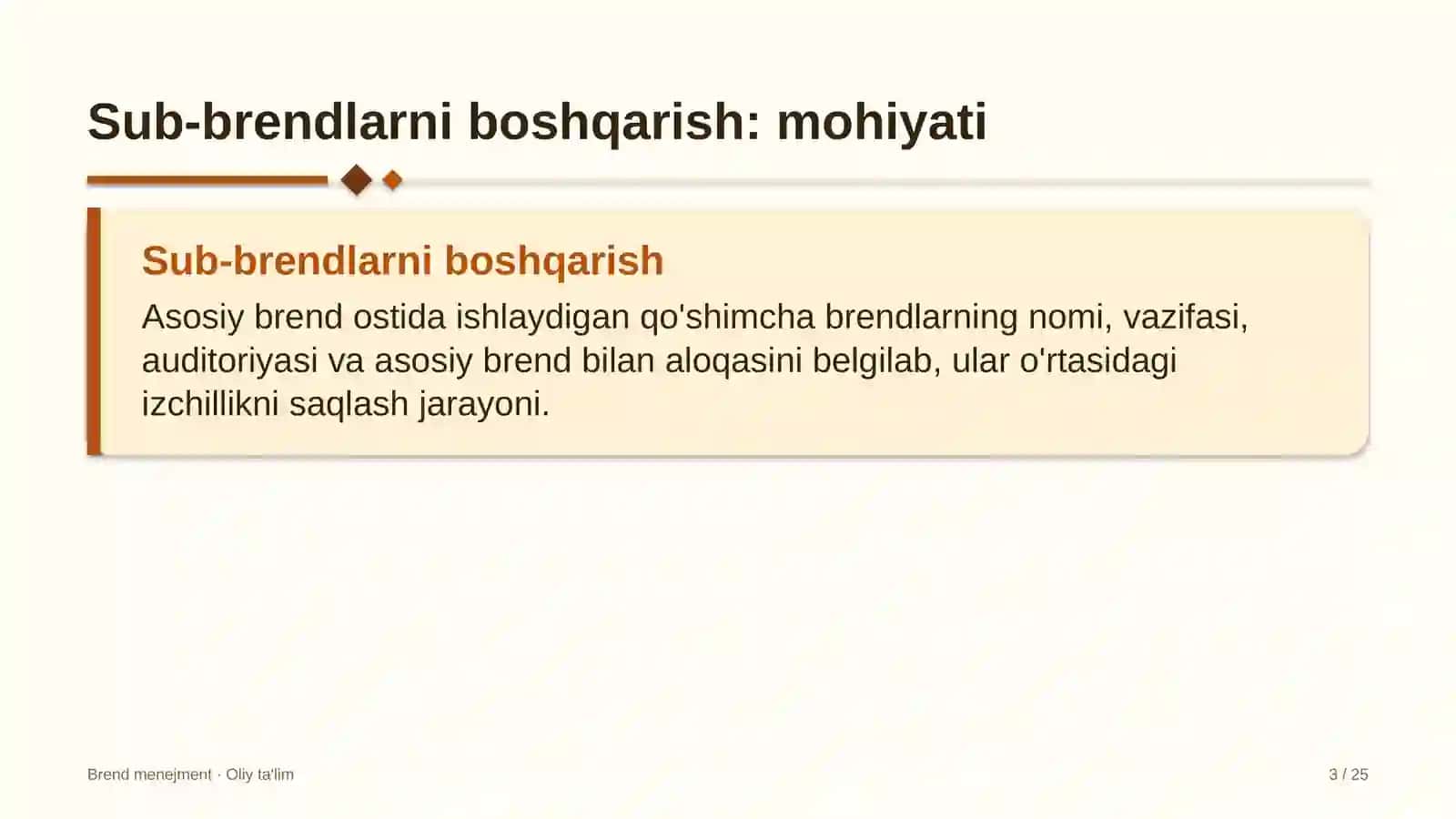 Avtobus parklarida sub-brendlarni boshqarish 3