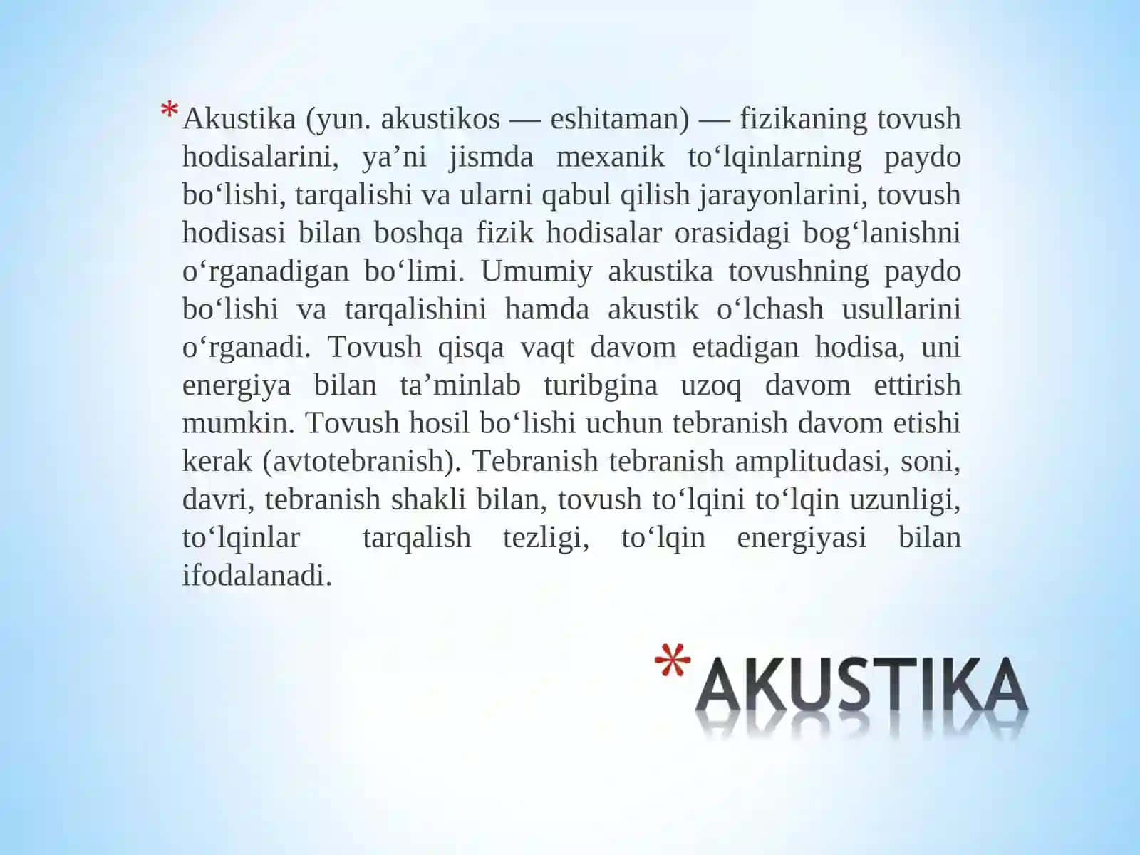 Tovushning ahamiyati va uning xossalari 3