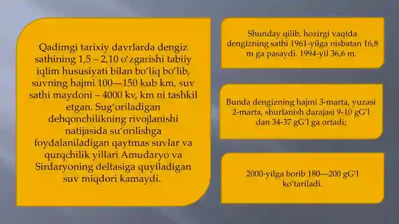 Orol dengizi va orolbo’yi hududining ekologik muammolari hamda ularning oldini olish 3