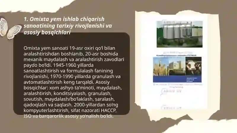 Omixta yem ishlab chiqarish sanoati tarixi 3