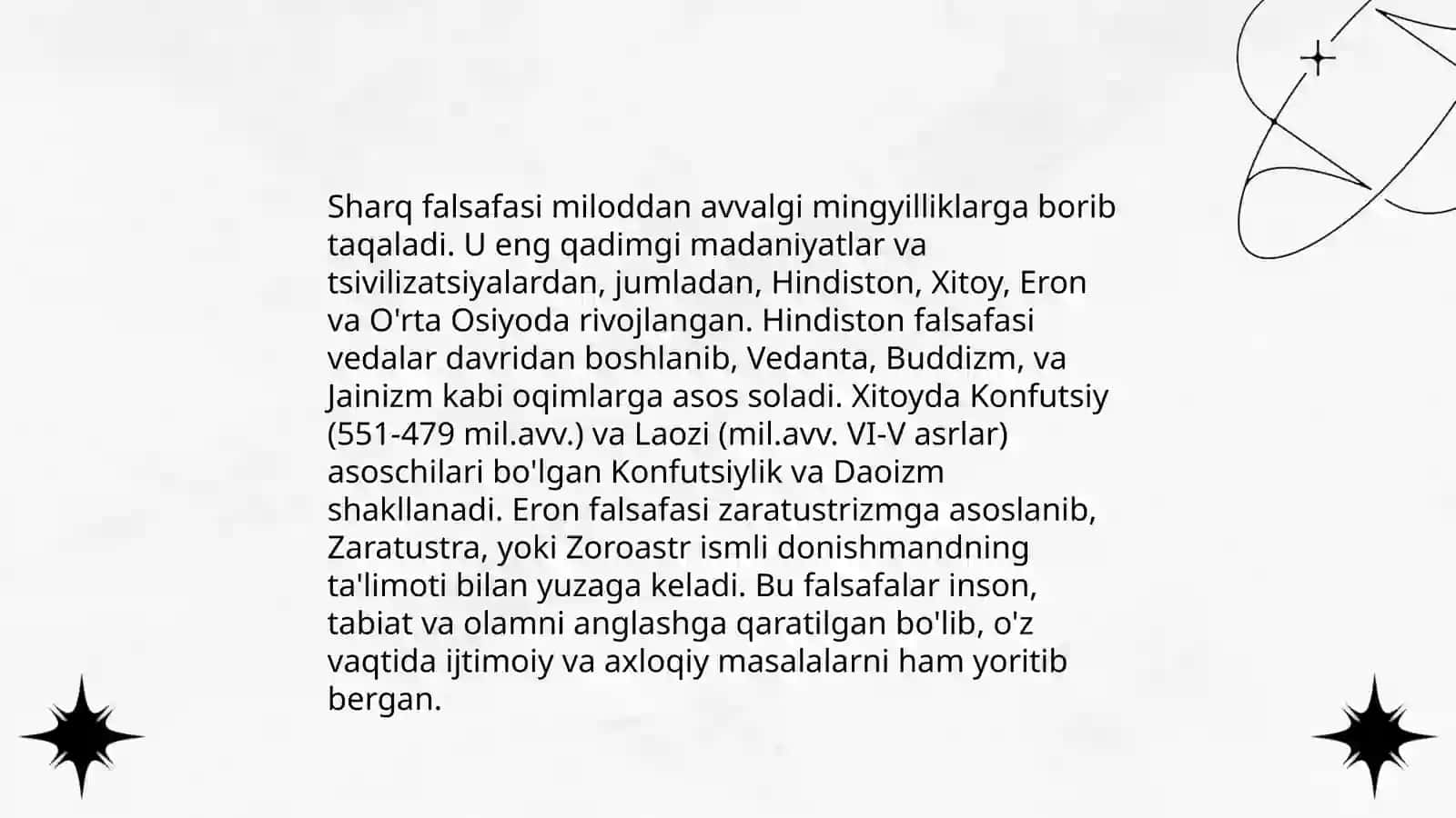 Sharq falsafasi 3