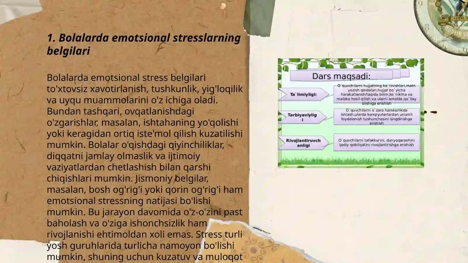 Bolalarda emotsional stresslarni oldini olish usullari 3