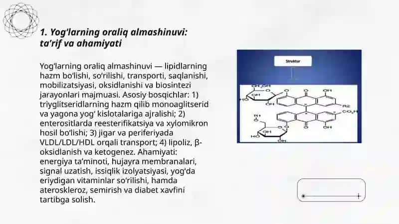 Yogʻlarning oraliq almashinuvi 3