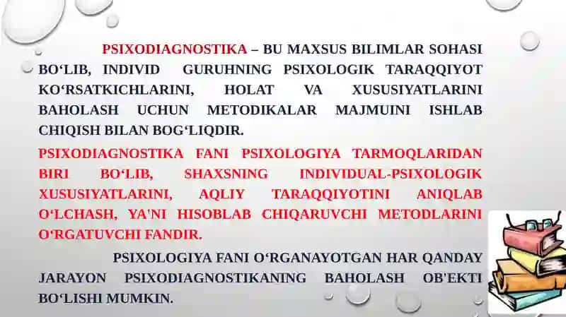 PSIXODIAGNOSTIKAVA EKSPERIMENTAL PSIXOLOGIYA FANSIFATIDA 3