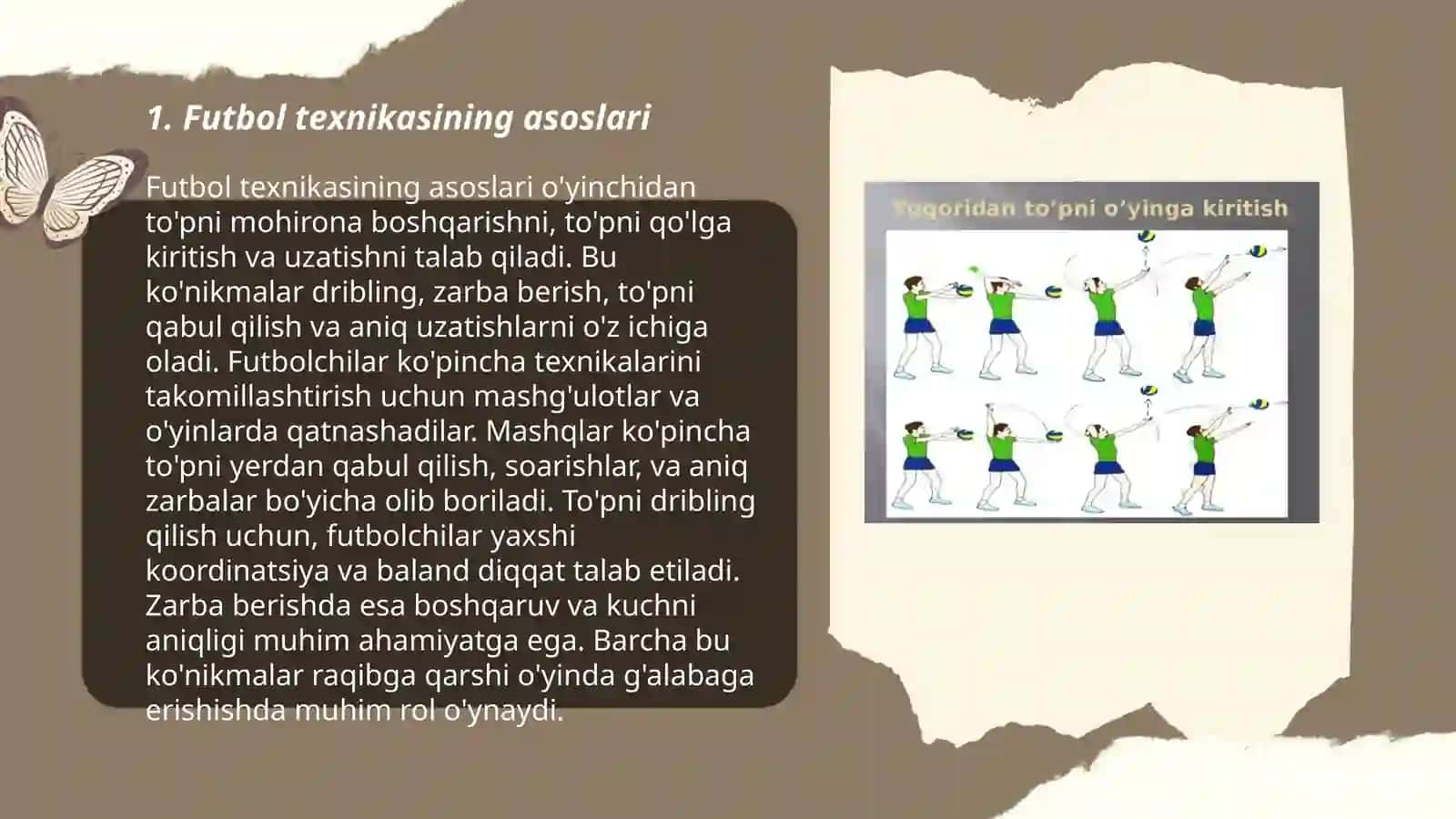 Futbol texnikasining asoslari 3