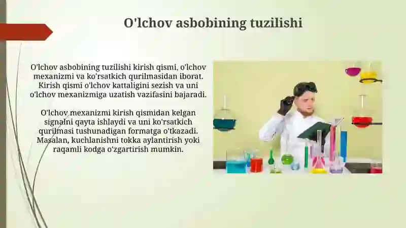 O'lchov asbobining tuzilishi 3