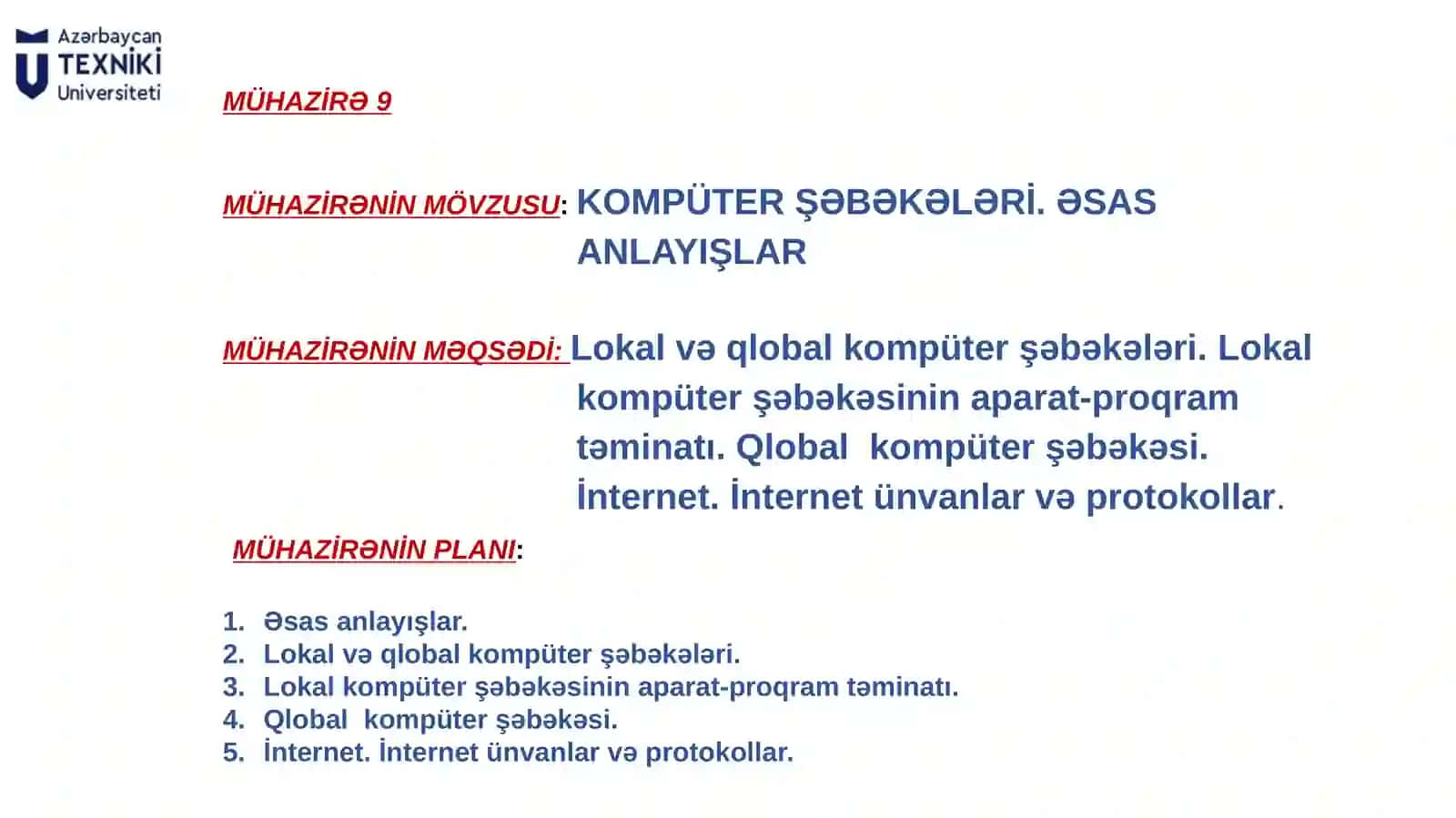 Kompüter mühəndisliyinin əsasları 3