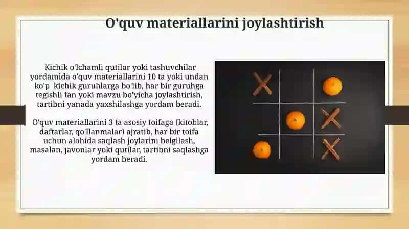 Guruhlarda turli xil burchak joylarni tashkillashtirish 3
