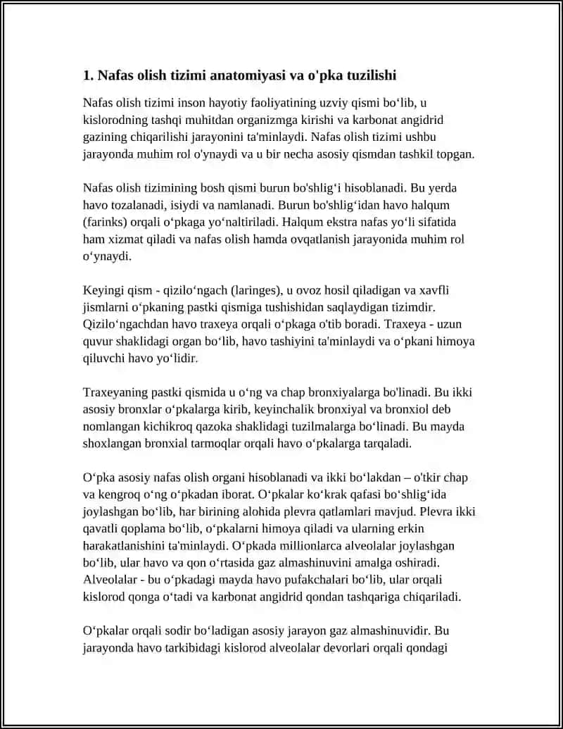 NAFAS OLISH SISTEMASI.ÕPKA VA UNDA UCHRAYDIGAN KASALLIKLAR 3