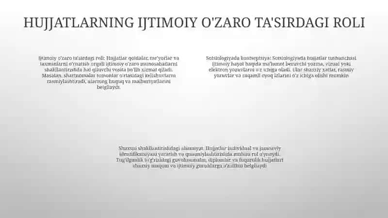 Sotsiologiyada Hujjat Tushunchasi 3