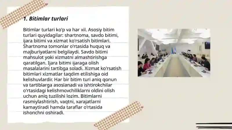 tadbirkorlik faoliyatida bitimlar va shartnomalar 3