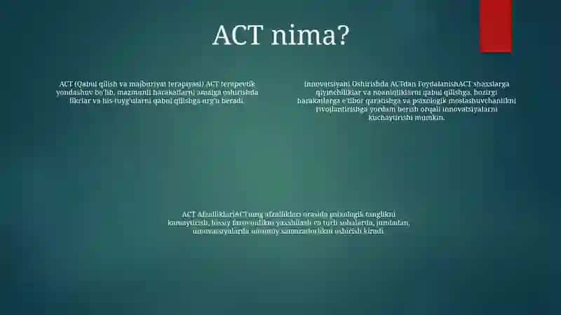 Innovatsion O'Qitishda Aktdan Foydalanish 3