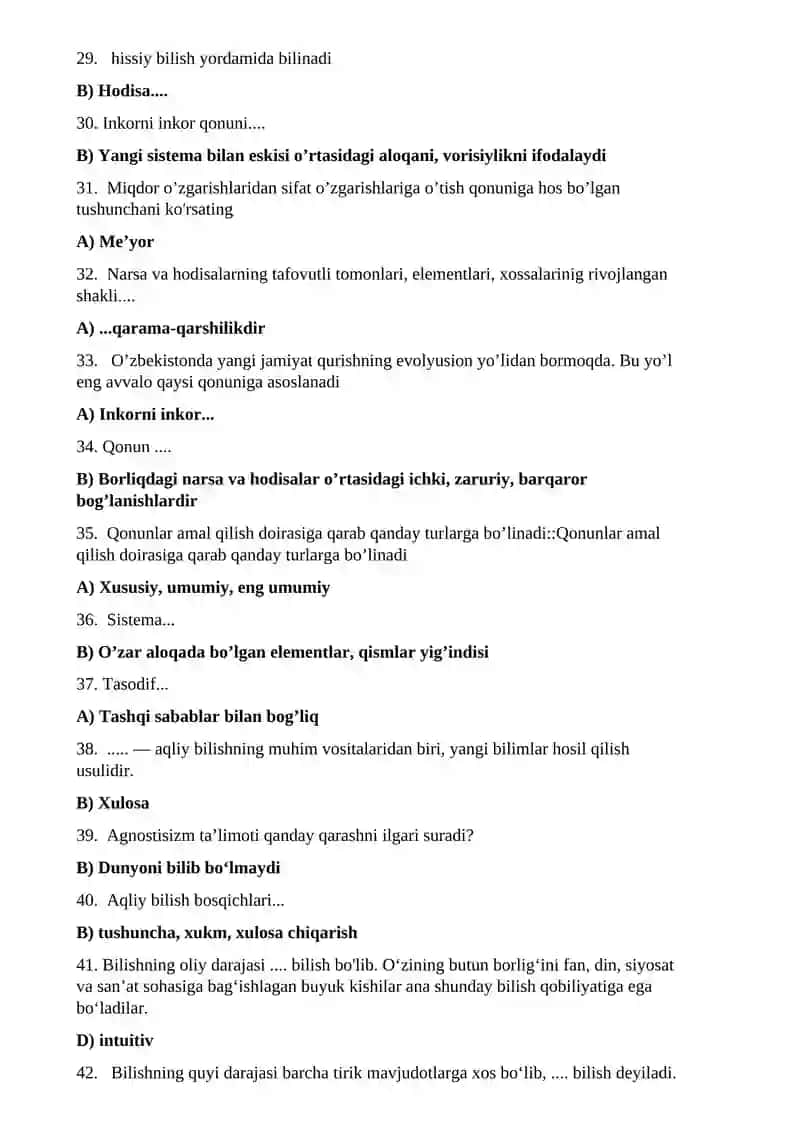 Falsafa fanining asosiy vazifasi 3