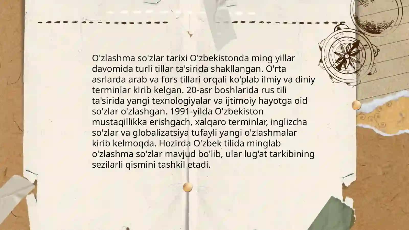 O'zlashma so'zlar tarixi 3