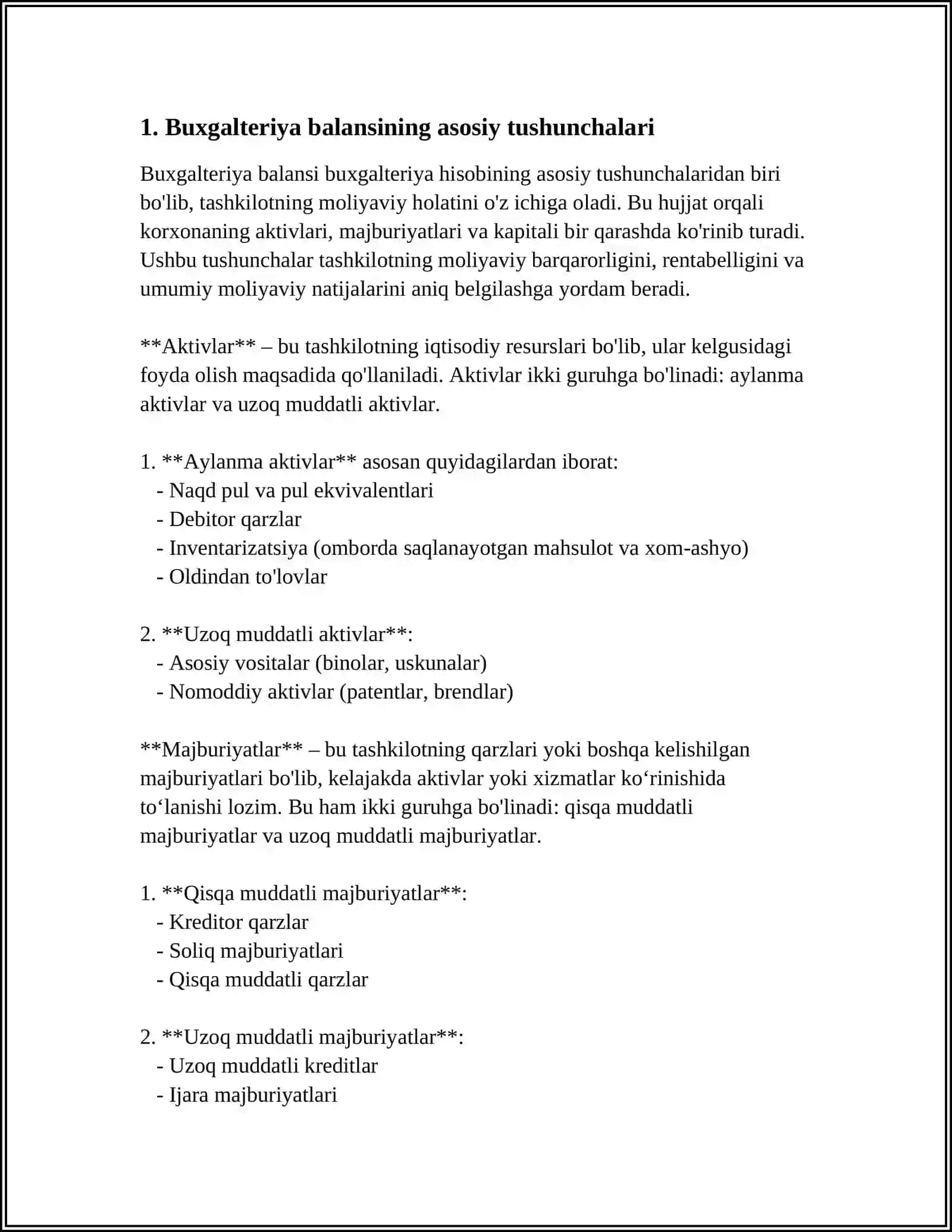 BUGXALTERIYA BALANSI VA UNING TUZILISHI 3