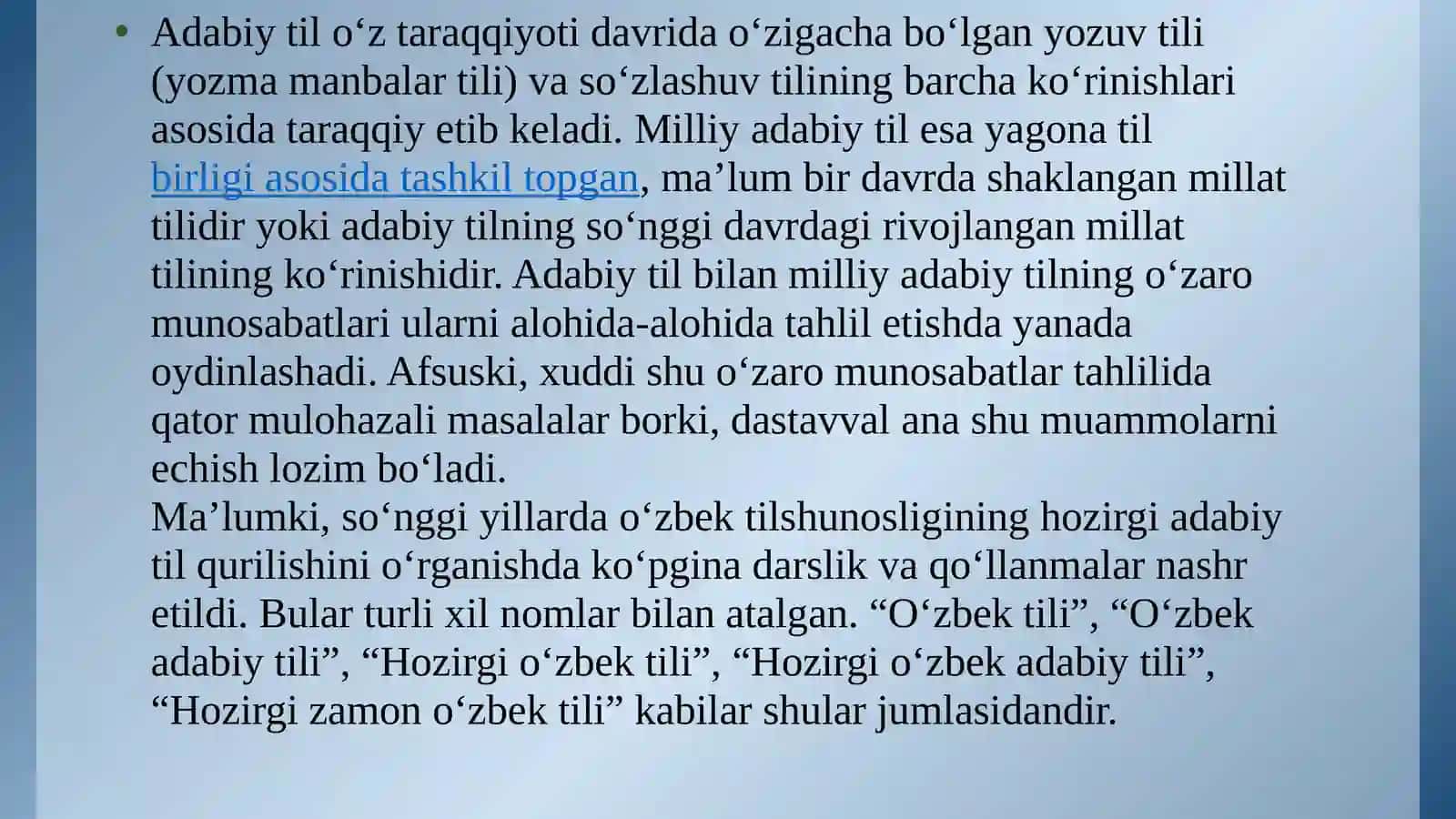 Adabiy tilning taraqqiyot davri 3