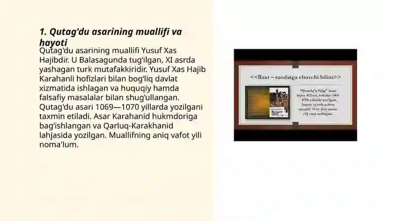 Qutag'du asari haqida 3