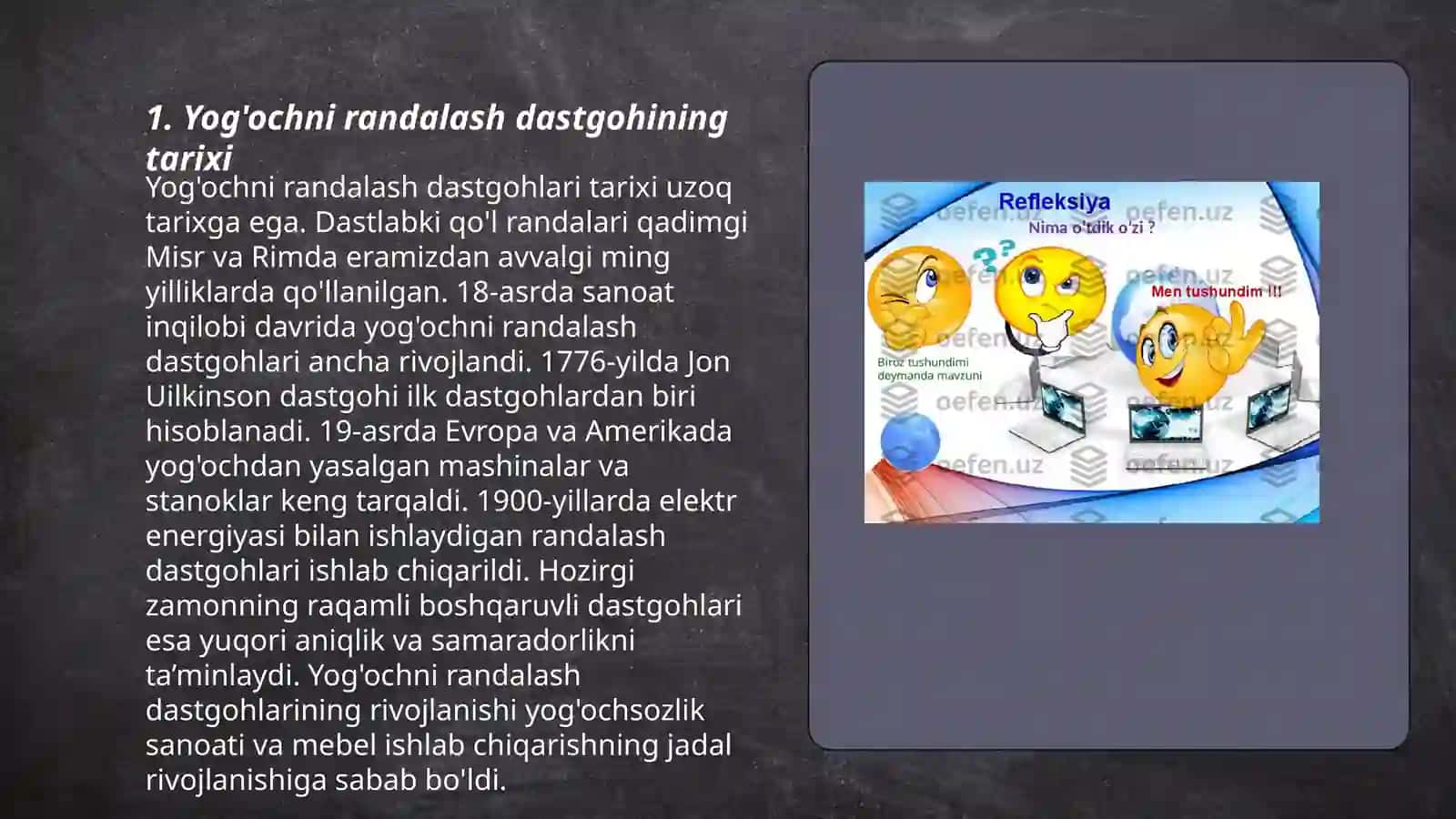 Yog'ochni randalash dastgohi haqida umumiy tushuncha 3