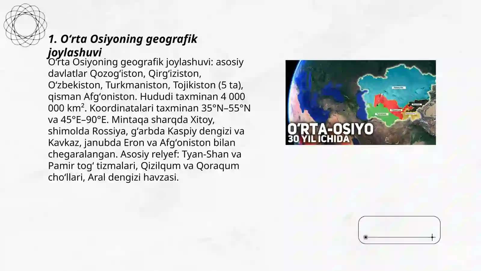 O'rta Osiyo Geografiyasi 3