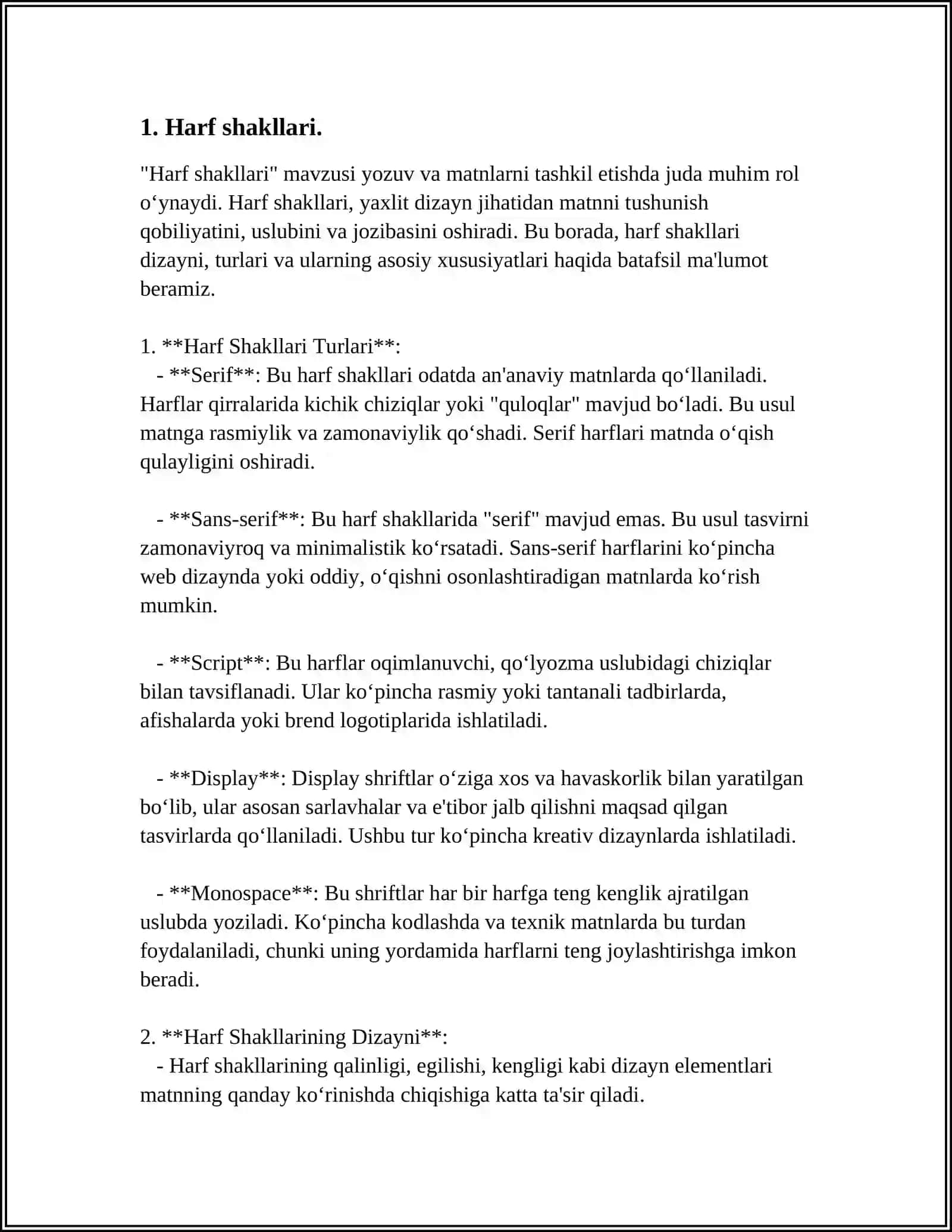 GRAFIKA – YOZUV TIZIMINING BIRINCHI KOMPONENTI 3
