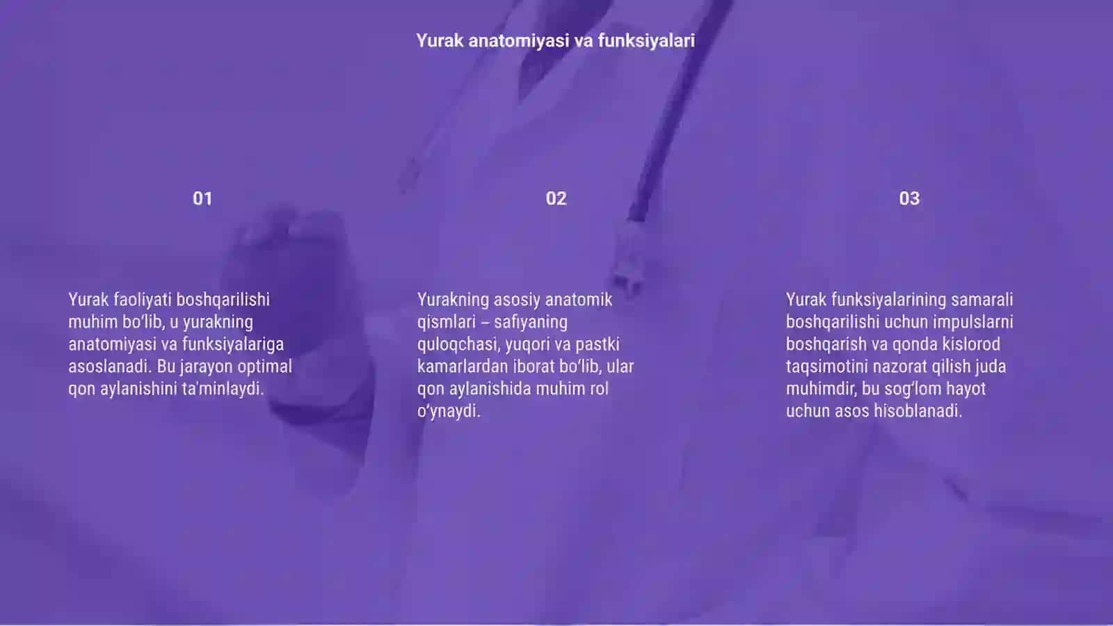 Yurak faoliyatini boshqarilishi 3