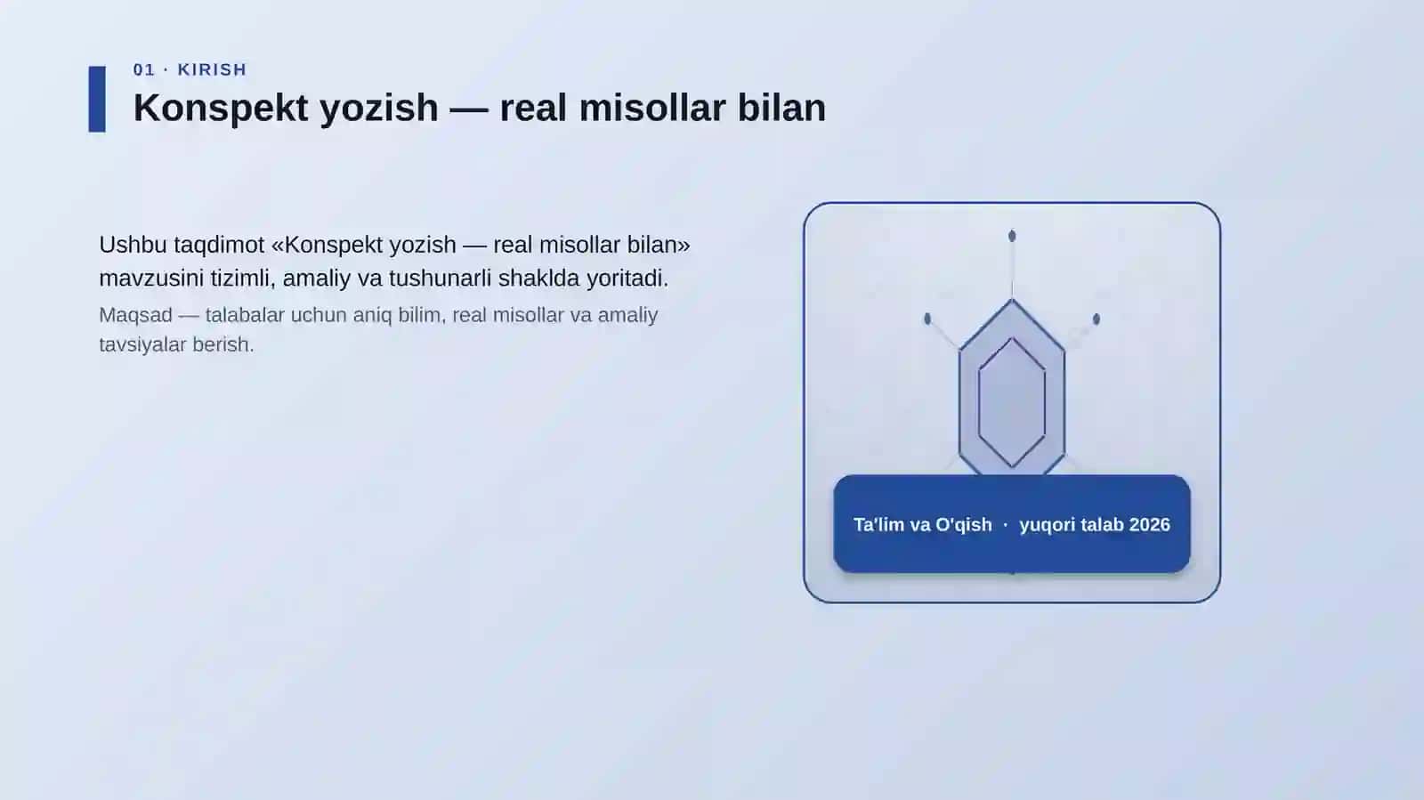 Konspekt yozish — real misollar bilan 3