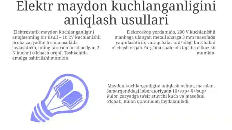 Elektr maydon kuchlanganligi 3