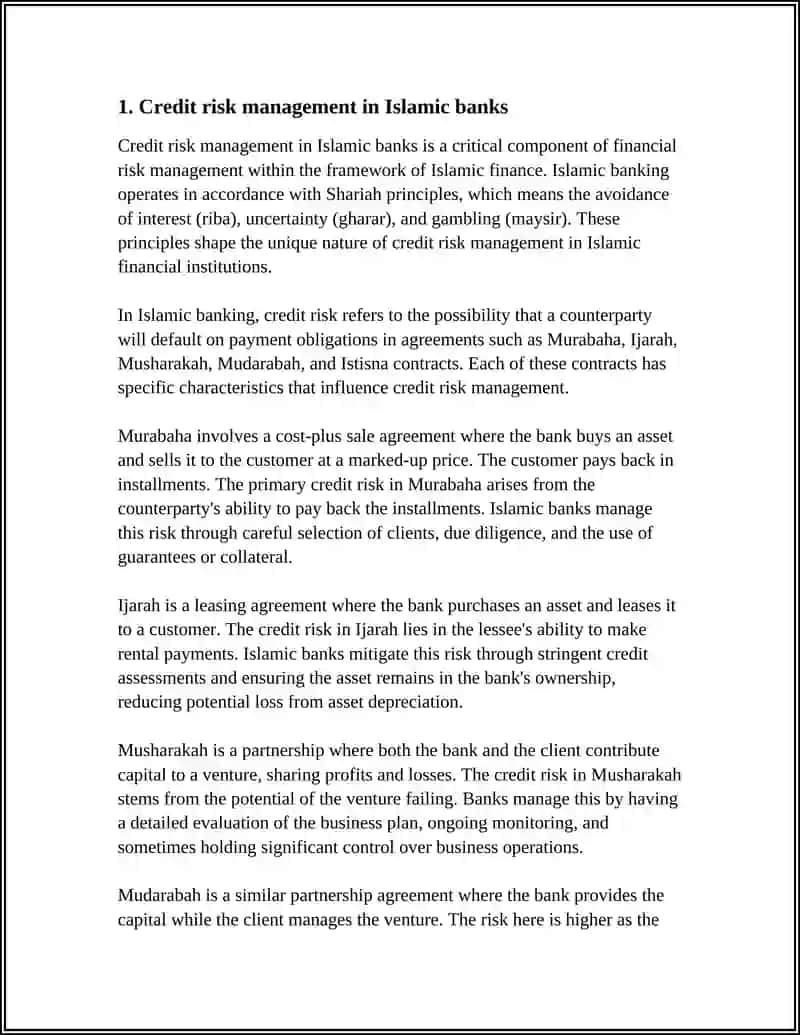 FINANCIAL RISK MANAGEMENT IN ISLAMIC FINANCE 3