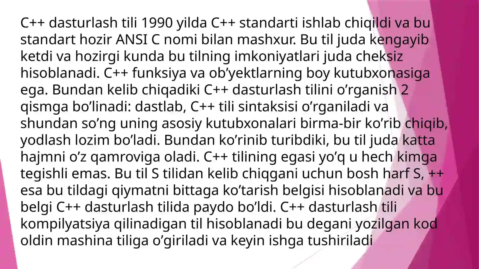 C++dasturlashtilivauningimkoniyatlari 3