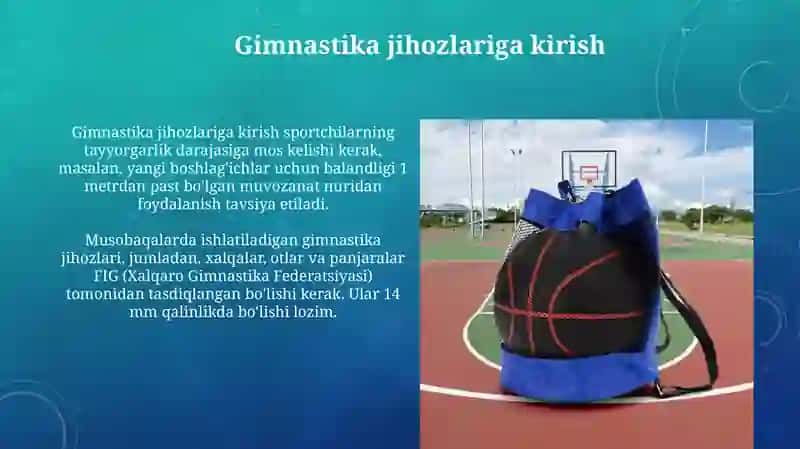 Gimnastika spart turlar jihozlar hamda buyumlari 3