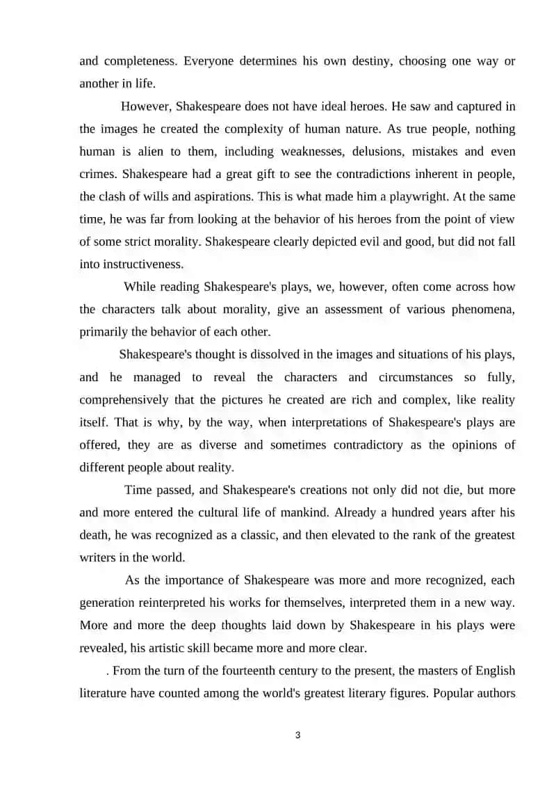 THE DESCRIPTION OF TRUTH AND ISSUE IN SHAKESPEAR’S HISTORIES 3