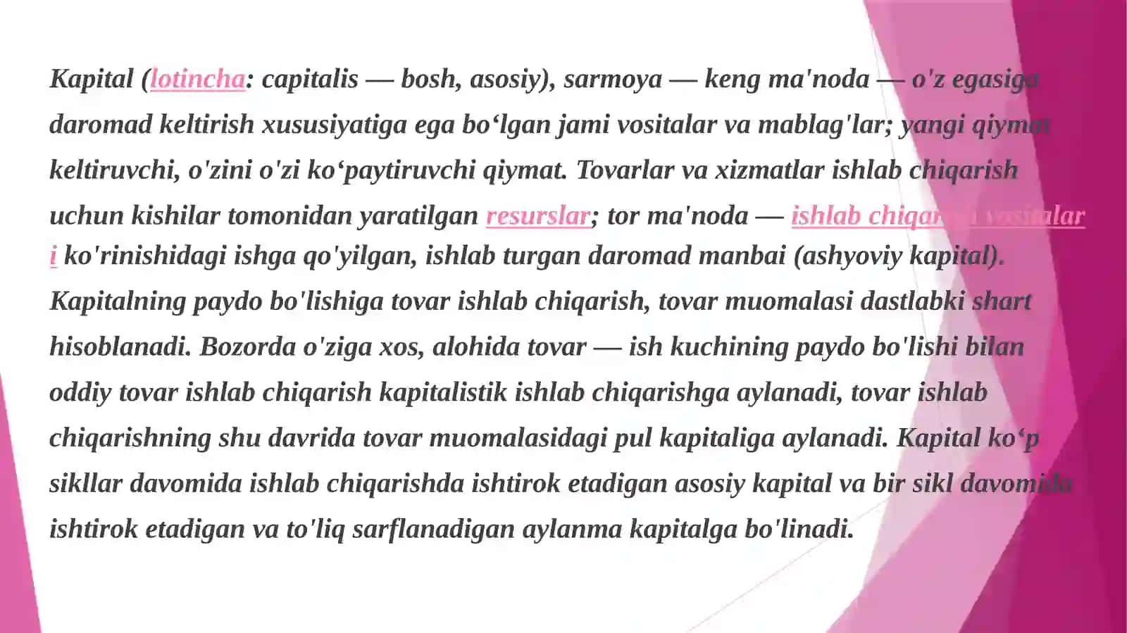 Kapitalning xalqaro harakati va shakllari 3