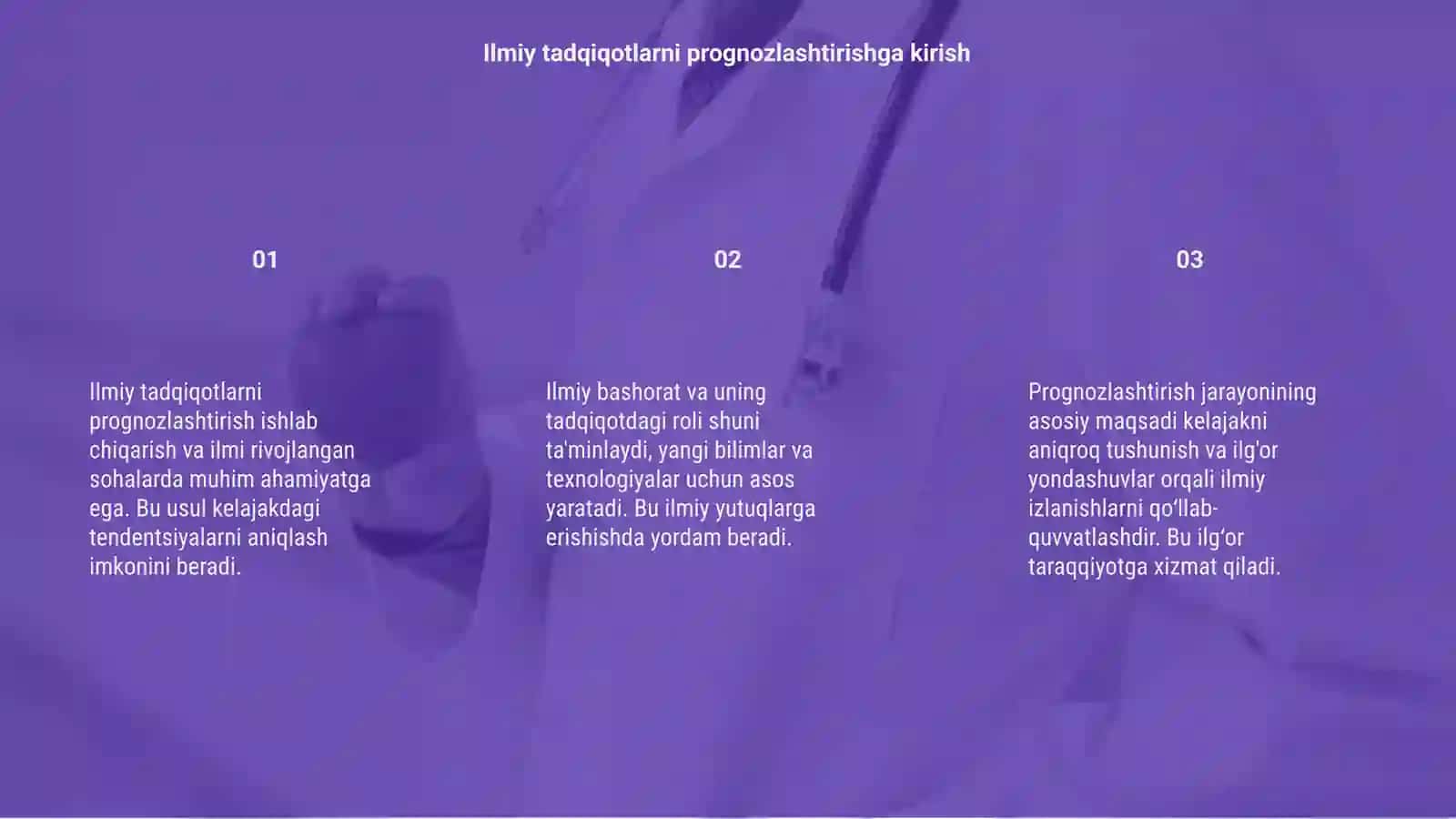 Ilmiy tadqiqotlarni prognozlashtirish 3