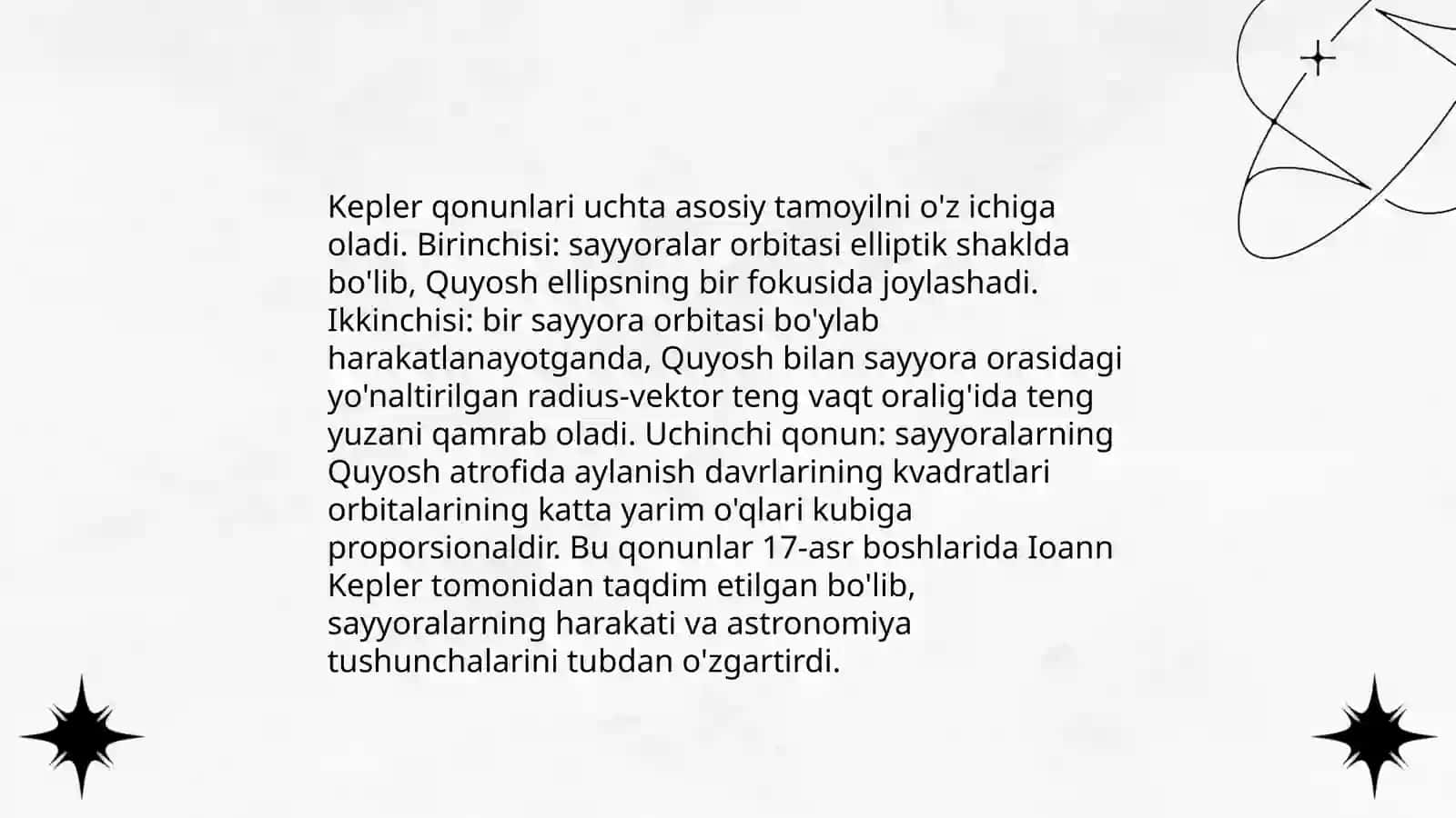 Kepler qonunlari 3