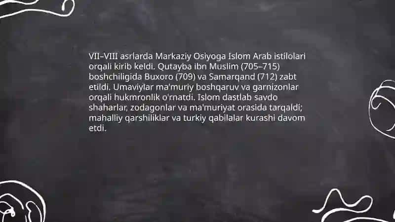 Markaziy osiyoga islomning kirib kelishi 3