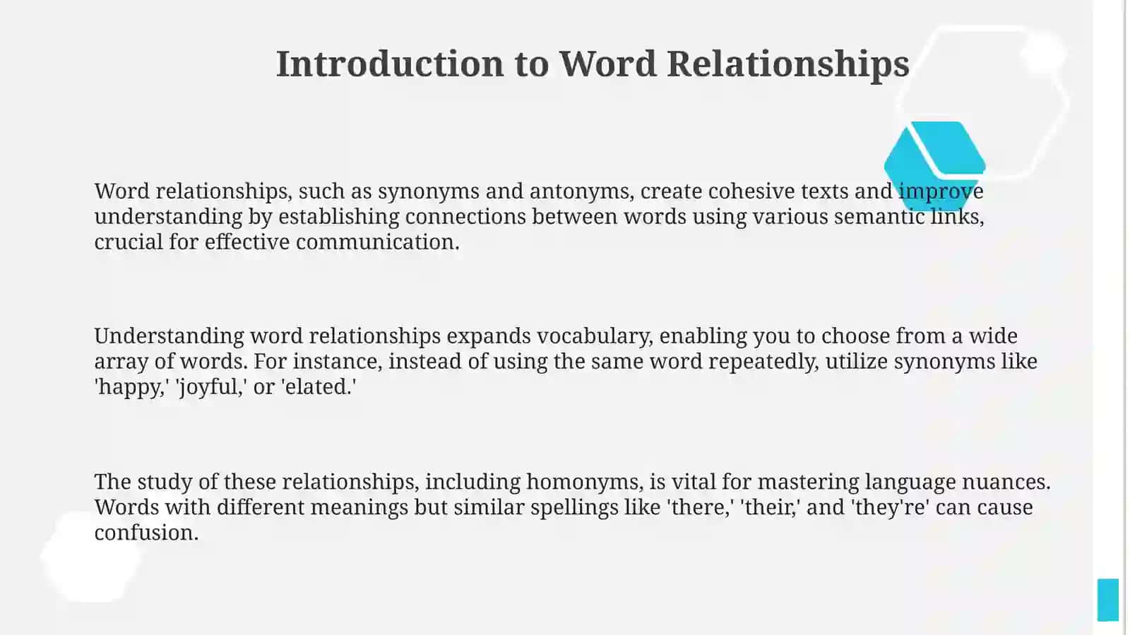 Wordplay Trio: Homonyms, Synonyms, and Antonyms 3