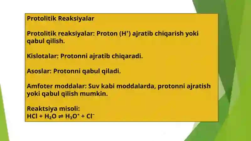 Har xil koʻrinishdagi ptotolitik elementlarda pH qiymatni hisoblash 3
