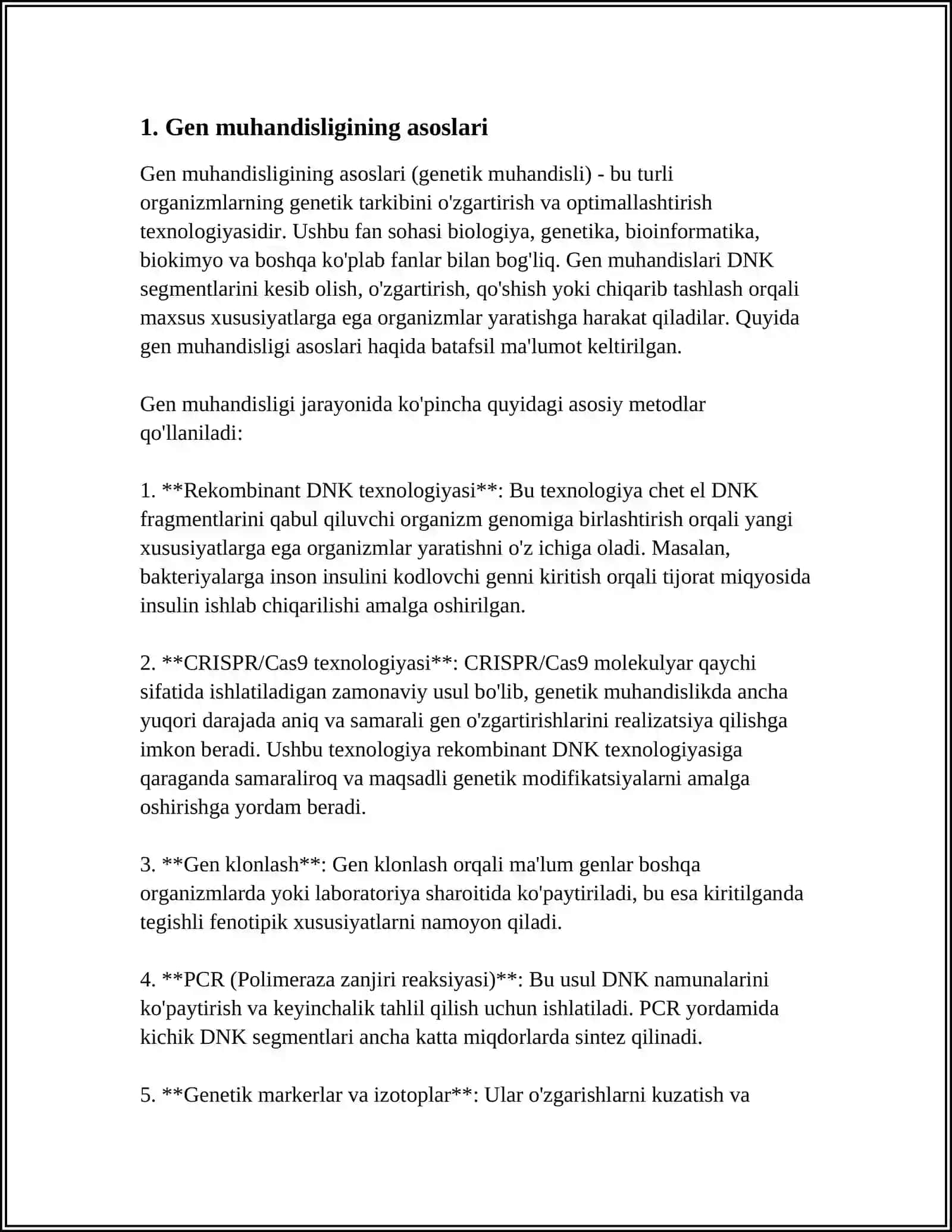 GEN MUHANDISLIGI SELEKSIYAGA NIMA BERADI 3