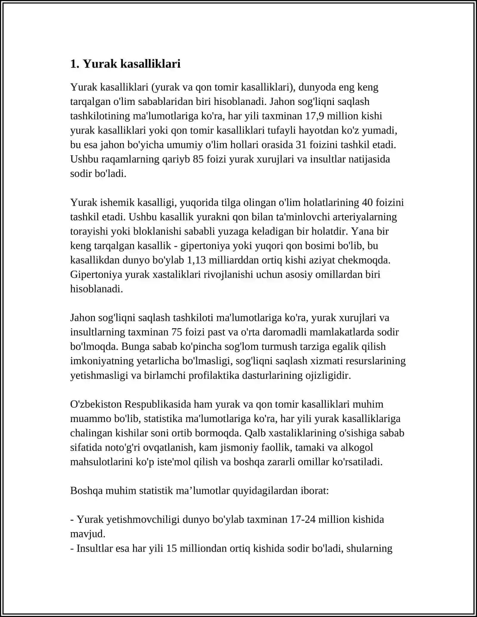 KASALLIKLAR HAQIDA TOʻLIQ MAʼLUMOT 3