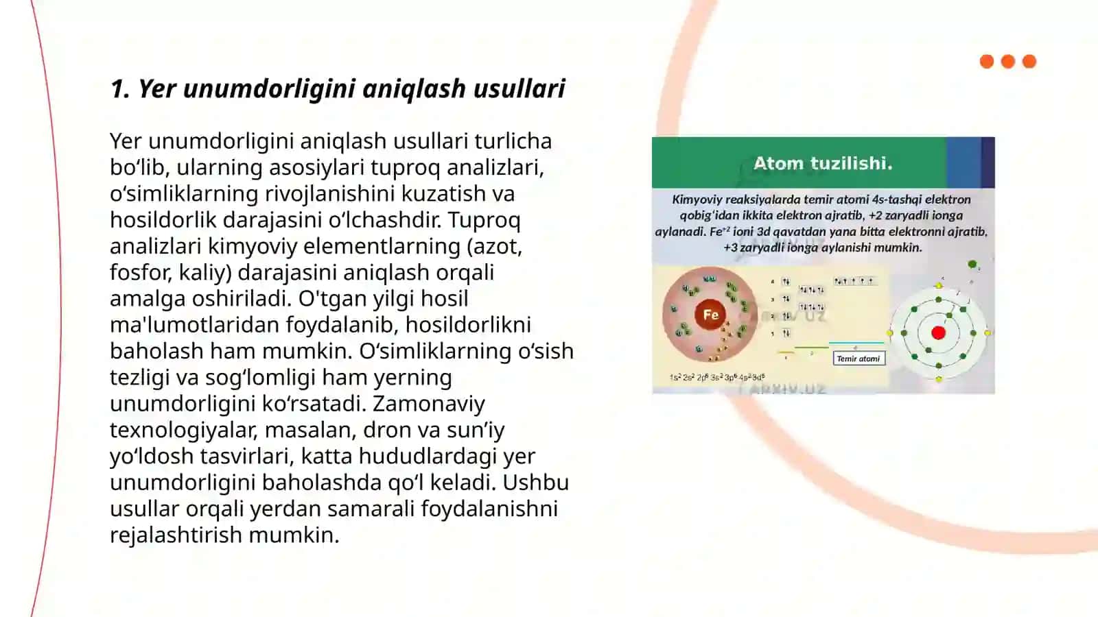Tuproq tarkibini tahlil qilish 3