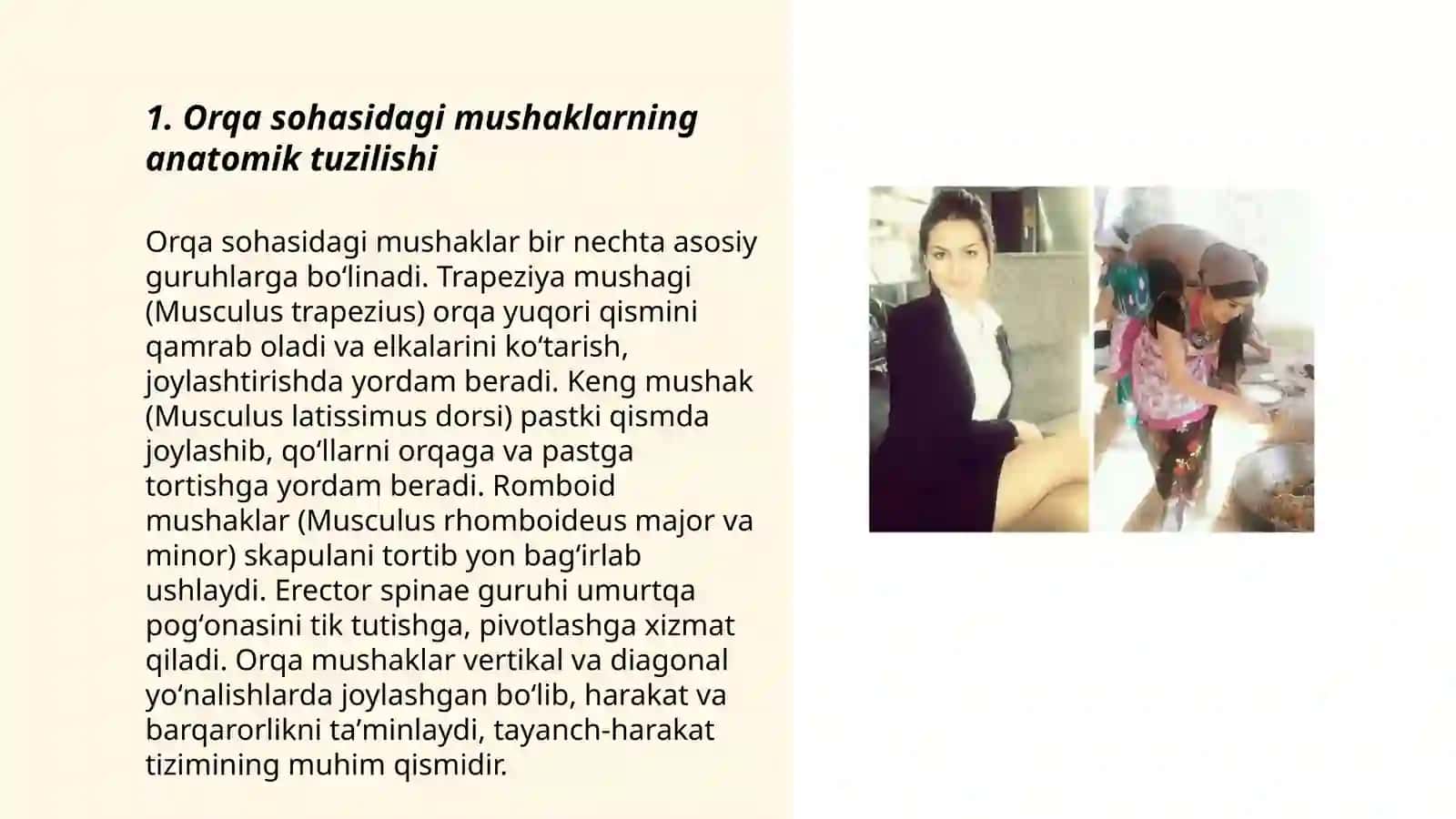 Tananing orqa sohasidagi mushaklar va fatsiyalar 3