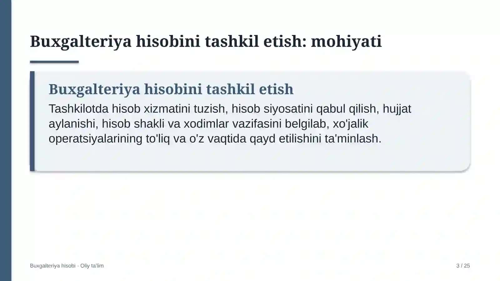 Bolalar turizmida buxgalteriya hisobini tashkil etish 3
