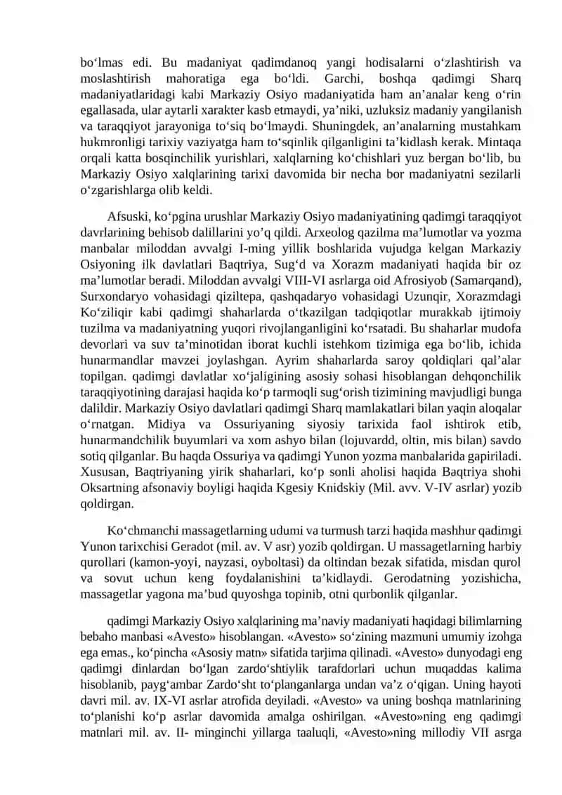 MARKAZIY OSIYO DAVLATLARINING URF-ODATLARI VA AN’ANALARI 3