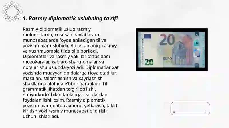 Rasmiy diplomatik uslub va uning xususiyatlari 3