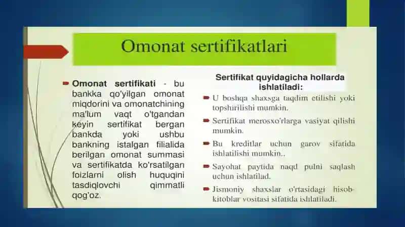 Qimmatliq og'ozlar va ubilan bo'lgan muomalalar hisobi 3